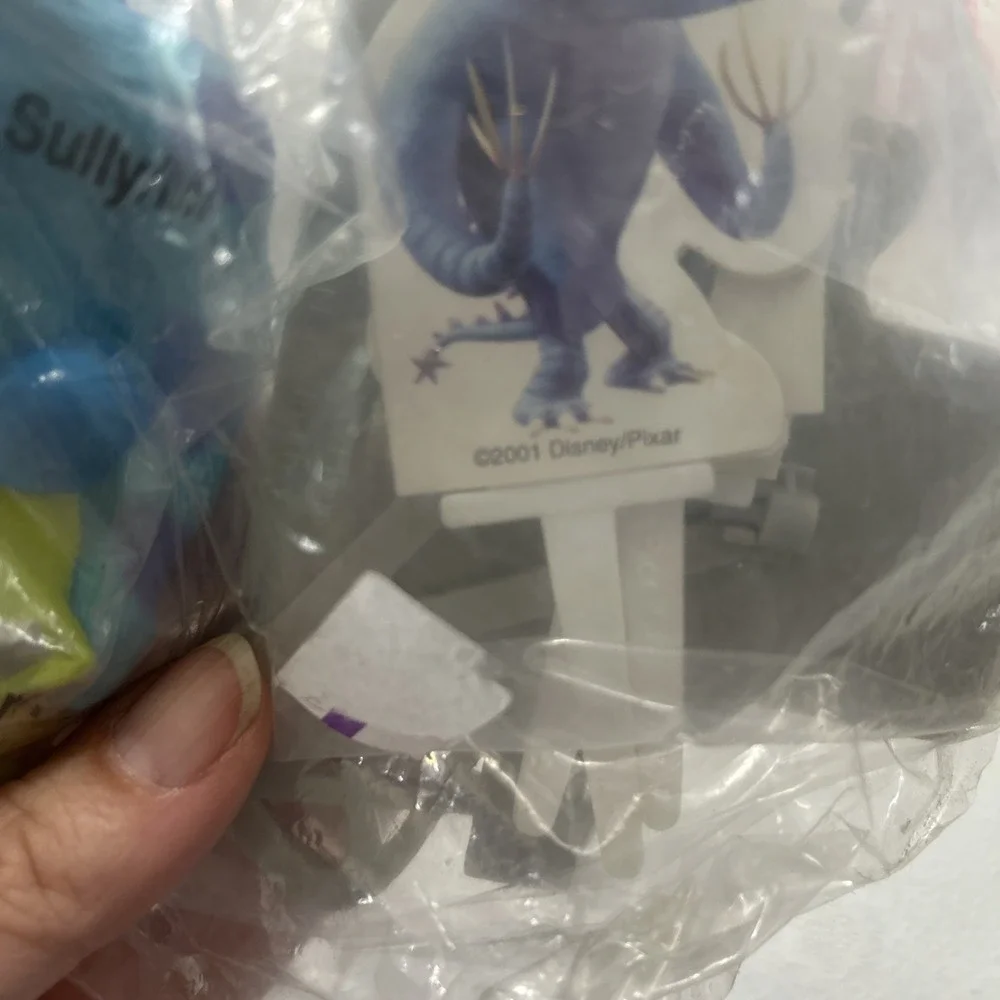 Vintage DISNEY MONSTERS INC DecoPac Cake Decorations - Mike Sully Door- Sealed